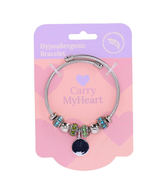 Zapestnica Carry My Heart Never Give Up