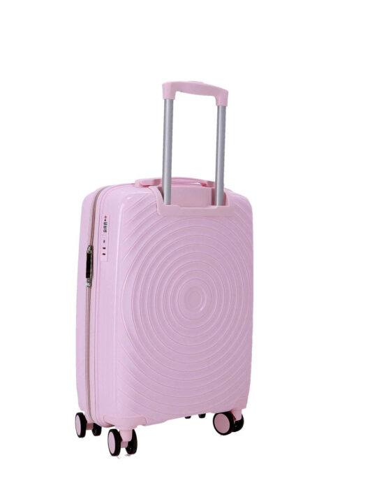 Kabinski kovček TRAVEL AND MORE - pastelno roza, mali, 40l