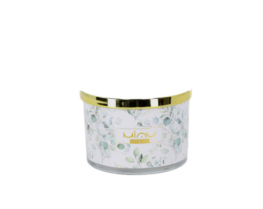 Sveča COTTON LINEN - summer, okrogla, 210 g