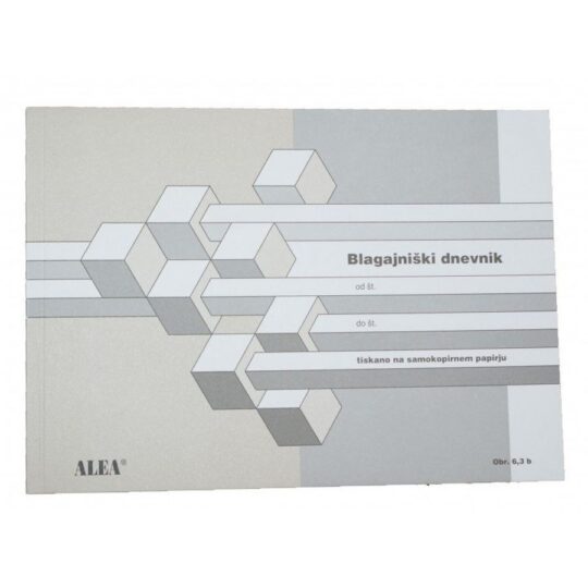 Dnevnik blagajniški - samokopirni 6.3 B