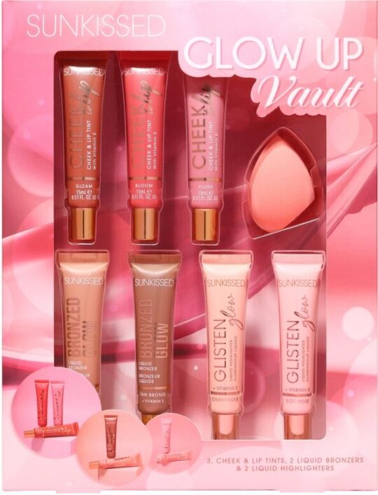 Darilni set SUNKISSED Glow and Glam Vault - kozmetični