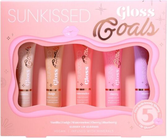 Darilni set SUNKISSED Gloss Goals - nega ustnic