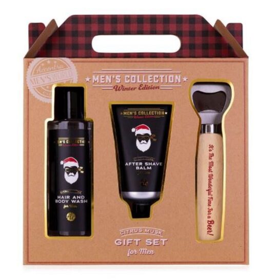 Darilni set MC Winter Edition - kopanje, moški, gel 150 ml, balzam 60 ml in odpirač