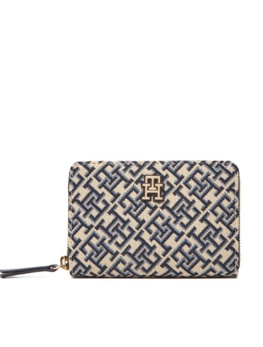 Denarnica TOMMY HILFIGER Jacquard - modra
