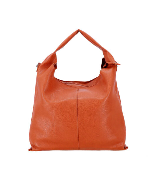 Vrečasta torbica LS COLLECTION Erik Style - rjava, hobo