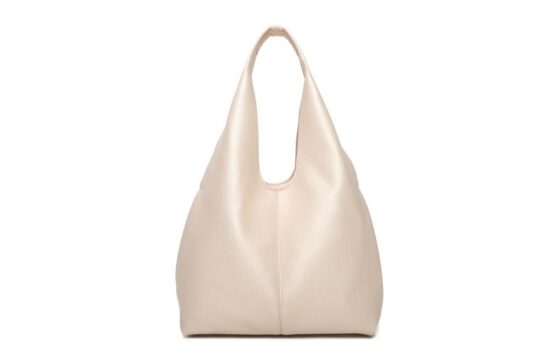 Vrečasta torbica LS COLLECTION Andrea Massi - zlata, hobo