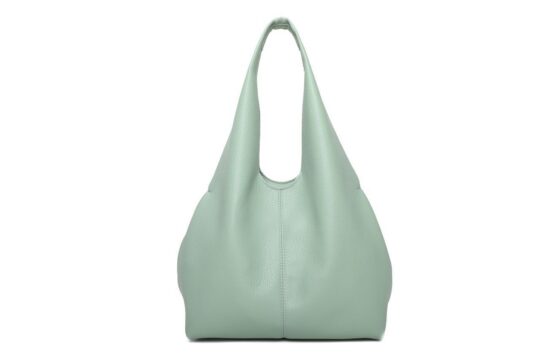 Vrečasta torbica LS COLLECTION Andrea Massi - zelena, hobo
