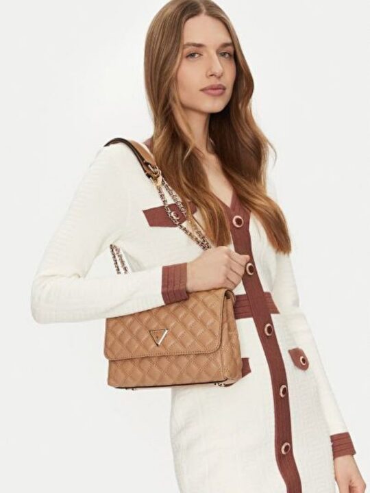 Torbica za čez ramo GUESS Giully - bež