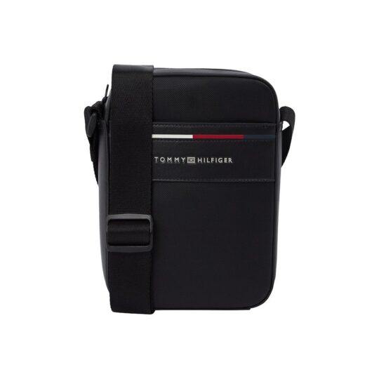 Torbica za čez ramo TOMMY HILFIGER Foundation Mini - črna