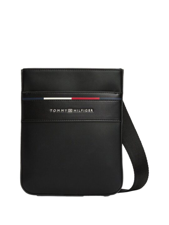 Torbica za čez ramo TOMMY HILFIGER Foundation Mini - črna