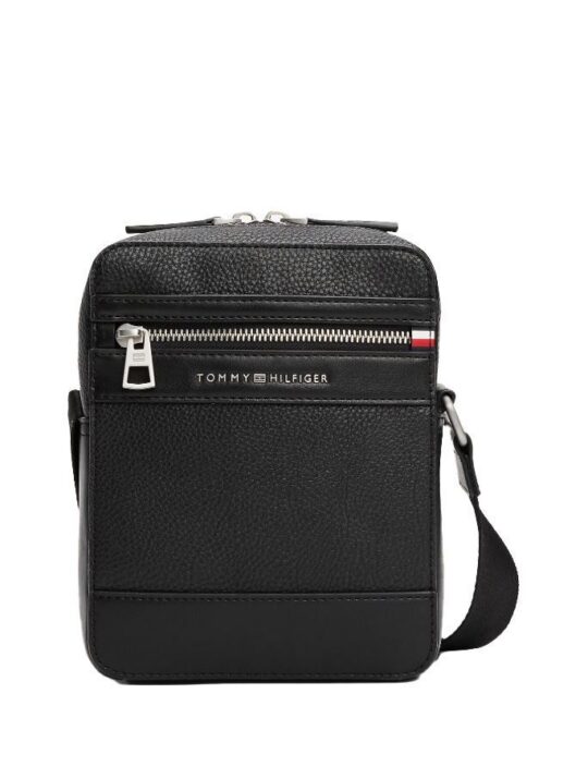 Torbica za čez ramo TOMMY HILFIGER Central Mini - črna