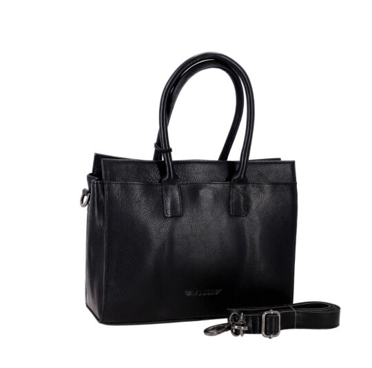 Torbica AVIATOR - črna, trumbled