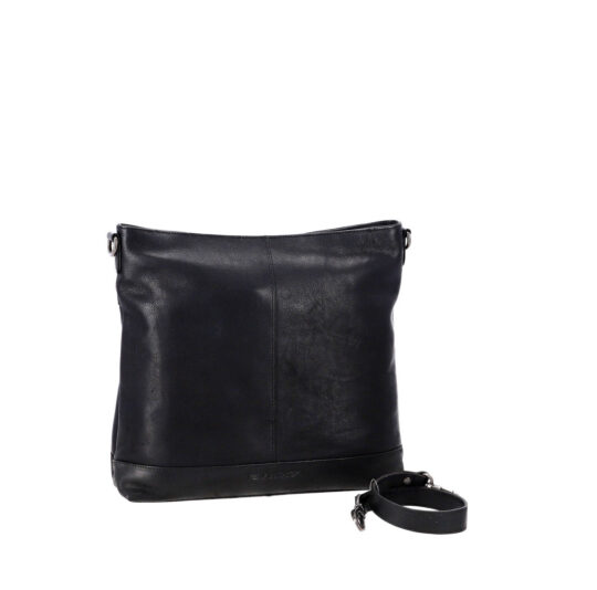 Torbica AVIATOR - črna, buff trumbled