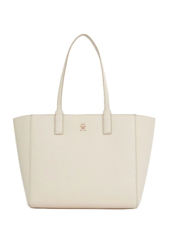 Torbica TOMMY HILFIGER SOFT LOGO - krem