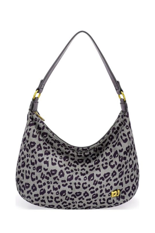 Torbica DAVID JONES - siva animal print