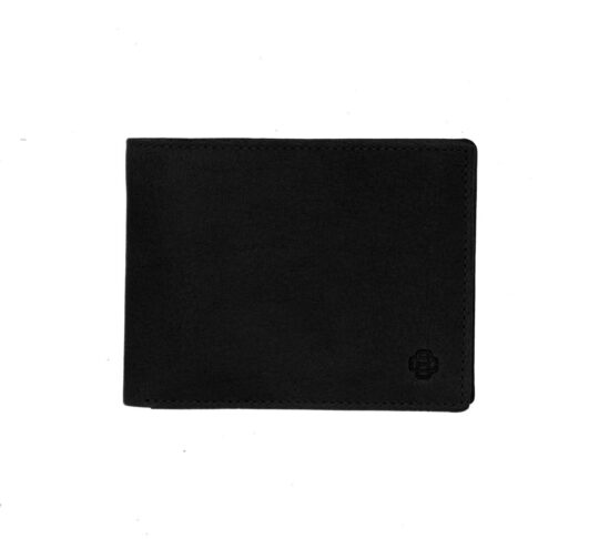 Denarnica CESARE BRINIOLLI - črna, usnjena