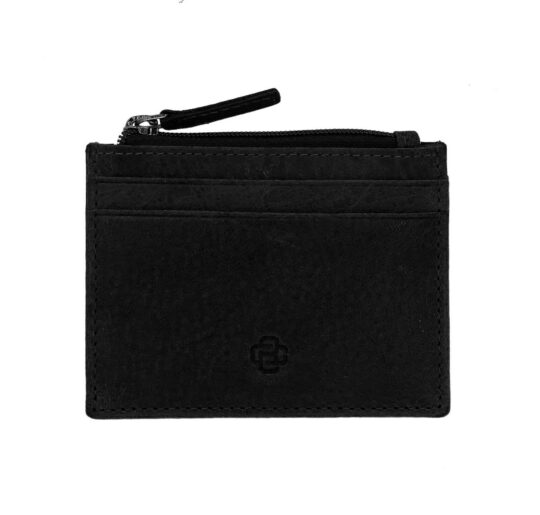 Denarnica CESARE BRINIOLLI - črna, usnjena