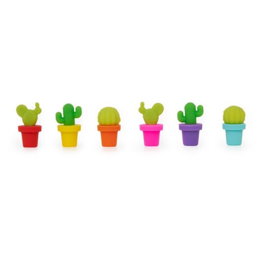 Označevalci kozarcev LEGAMI Cactus - set 6v1, displ. 8/1