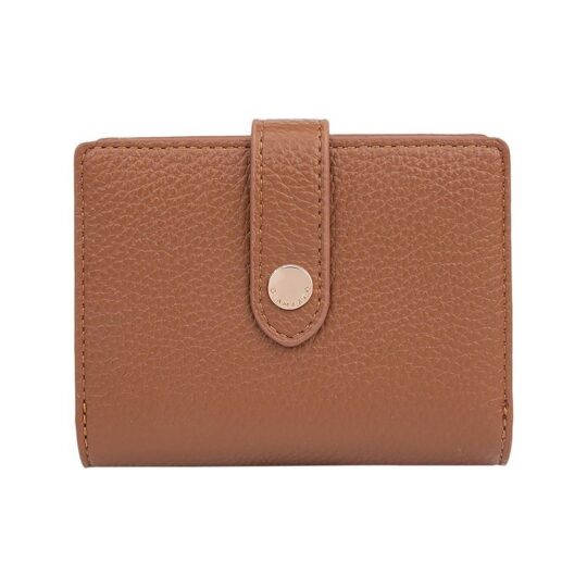 Denarnica LS COLLECTION - rjava, darilna škatla