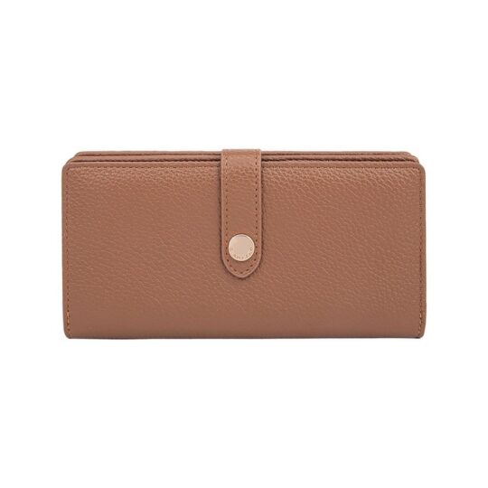 Denarnica LS COLLECTION - rjava, darilna škatla