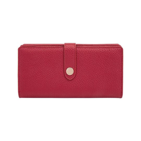 Denarnica LS COLLECTION - rdeča, darilna škatla