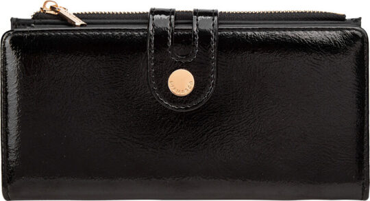 Denarnica LS COLLECTION - črna, darilna škatla