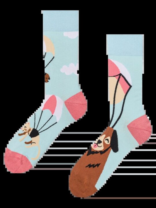 Nogavice DEDOLES - dolge, leteča mačka in psi