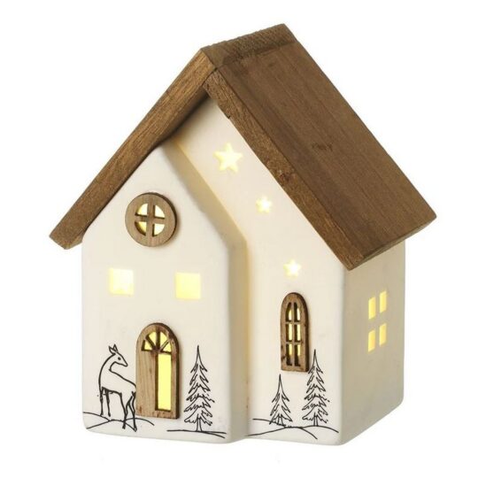 Dekoracija Heaven Sends - keramična mala hiša