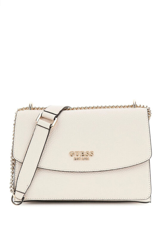 Torbica za čez ramo GUESS Calista - krem