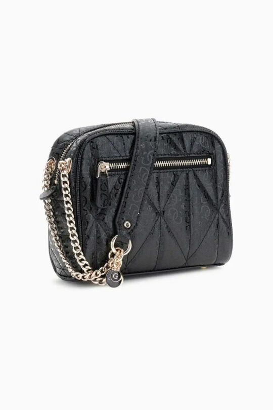 Torbica za čez ramo GUESS Aldina - črna