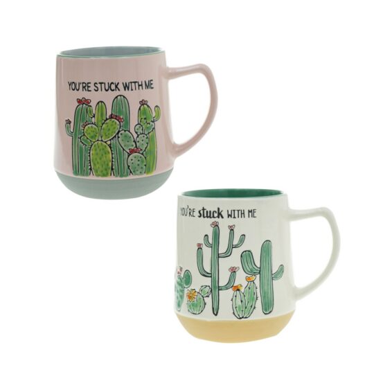 Skodelica FLORA OBAL Cactus - 400 ml