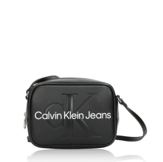 Torbica za čez ramo CALVIN KLEIN Sculpted - črna