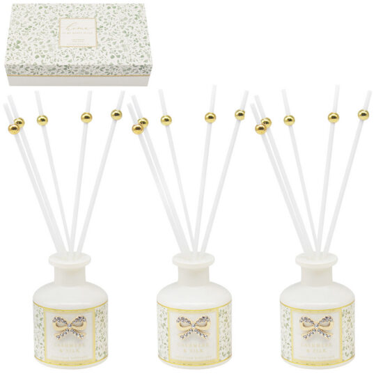 Darilni set LEONARDO - difuzor, pomegranate noir, home is my happy place, 3v1