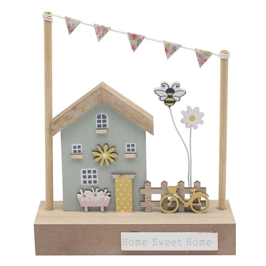Dekoracija LEONARDO Lesena hiša – Home Sweet Home