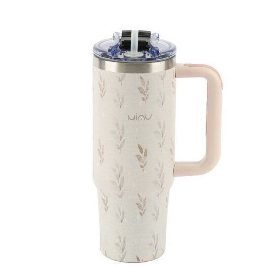 Termovka s slamico MIAU - autumn, 900 ml