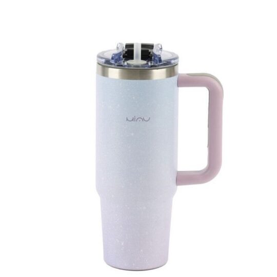 Termovka s slamico MIAU - colorful, 900 ml