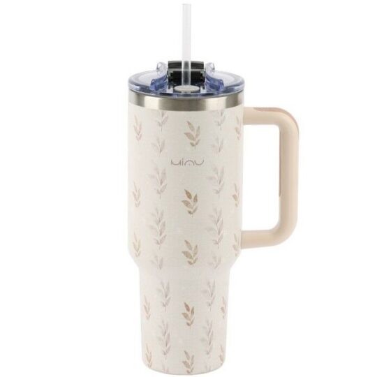 Termovka s slamico MIAU - autumn, 1200 ml