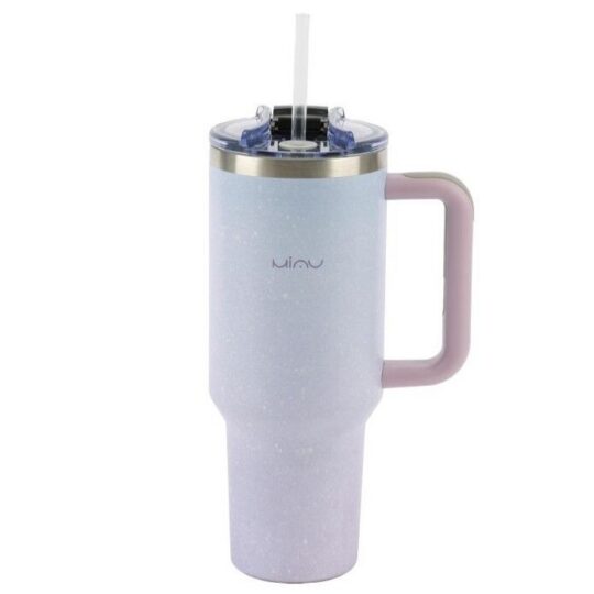 Termovka s slamico MIAU - colorful, 1200 ml