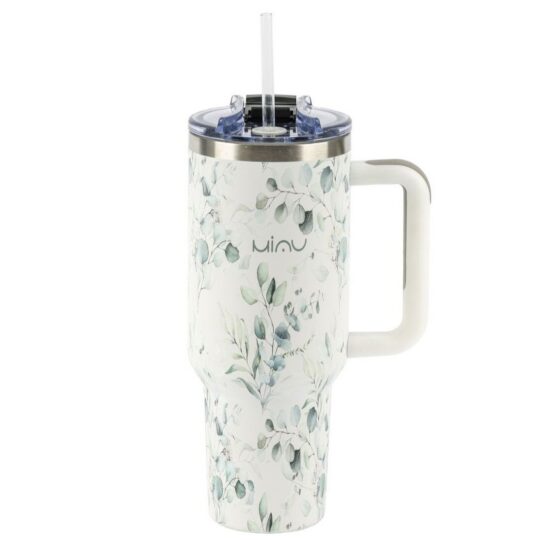 Termovka s slamico MIAU - summer, 1200 ml