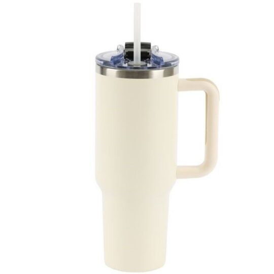 Termovka s slamico MIAU - vanilija, 1200 ml