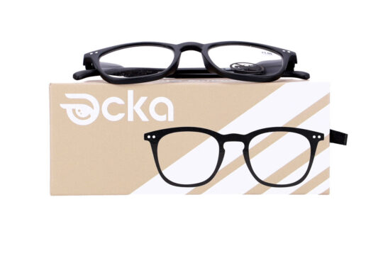 Bralna očala - za njo in zanj, črna, +1,00 dioptrije