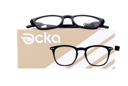 Bralna očala - za njo in zanj, črna, +2,50 dioptrije