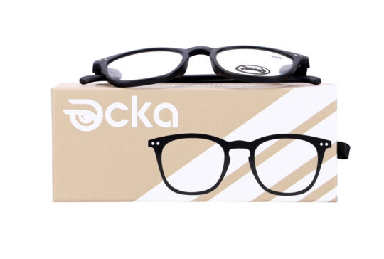 Bralna očala - za njo in zanj, črna, +3,50 dioptrije