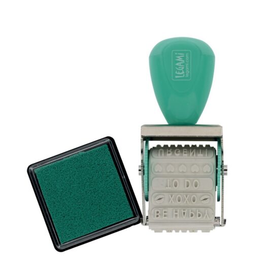 Štampiljka vrtljiva LEGAMI - s črnilom, 6 v 1