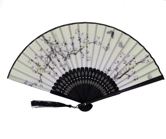 Pahljača MIAU - svetlo zelena, flowers