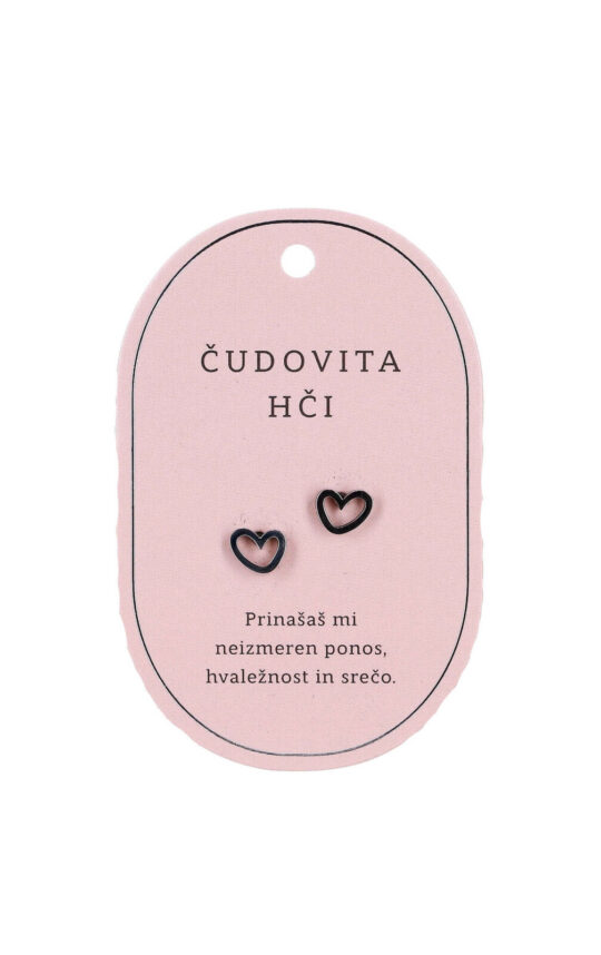 Uhani SWEETHEARTS Čudovita hči - srebrni