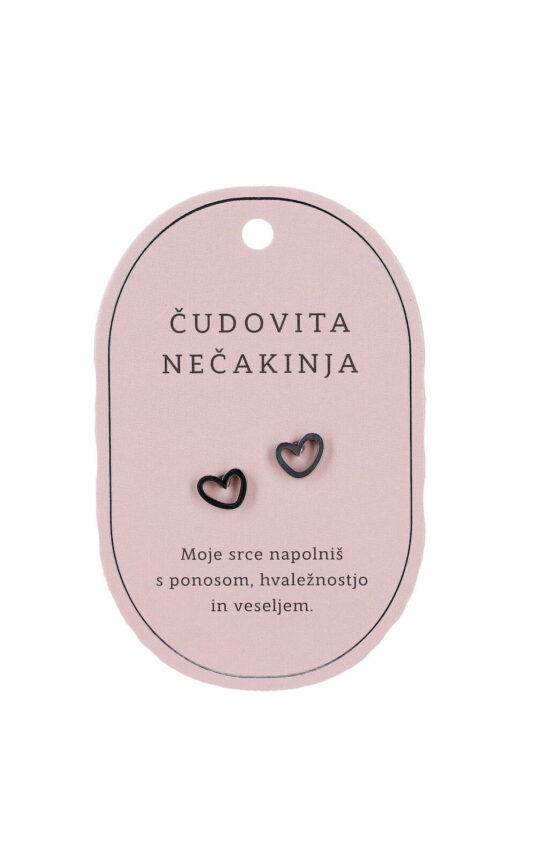 Uhani SWEETHEARTS Čudovita nečakinja - srebrni