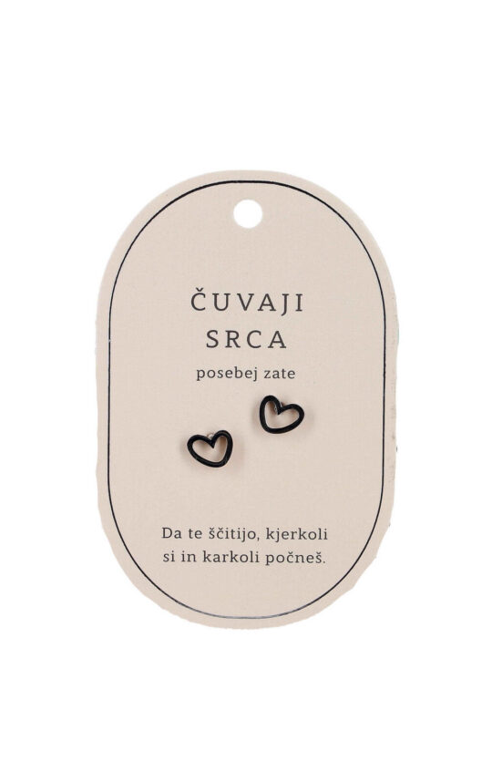 Uhani SWEETHEARTS Čuvaji srca, posebej zate - srebrni