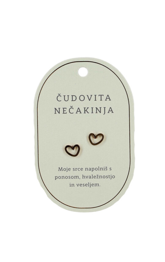 Uhani SWEETHEARTS Čudovita nečakinja - zlati