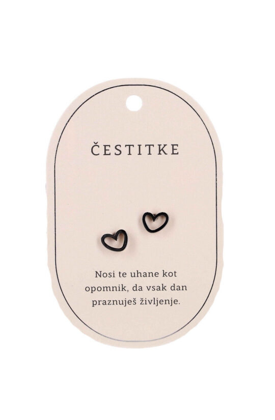 Uhani SWEETHEARTS Čestitke - srebrni